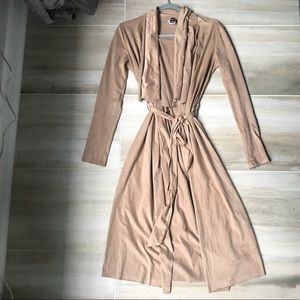 Suede duster - Nude